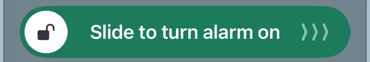The alarm slide